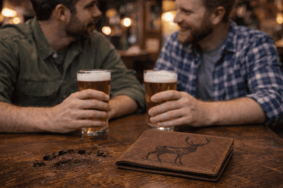 pánska peňaženka s mot. Jeleň celý mk